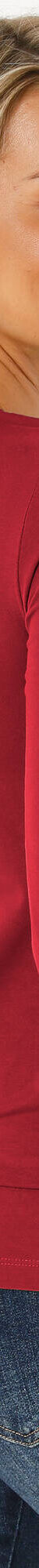 Effen T-shirt met ronde hals, in stretchstof (donkerrood) Effen T-shirt met ronde hals, in stretchstof (donkerrood)